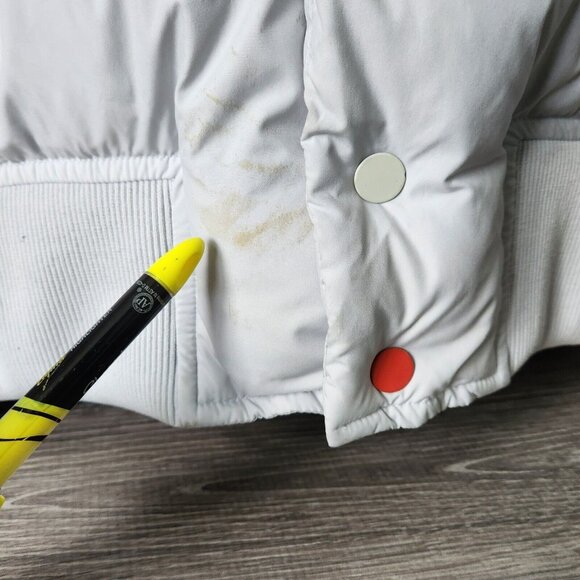 Nike Keep Warm Down Fill Color Buttons Quilt Bomber Puffer Jacket Men Sz XL FLAW - Picture 4 of 16